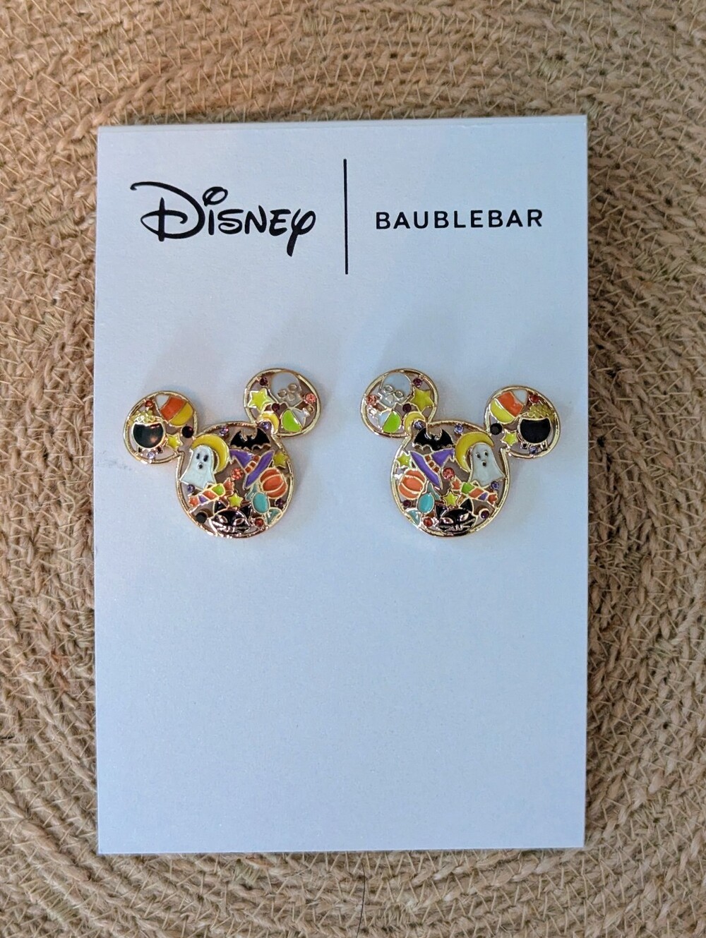 Disney x BaubleBar Halloween Mickey Stud Earrings - Multicolor